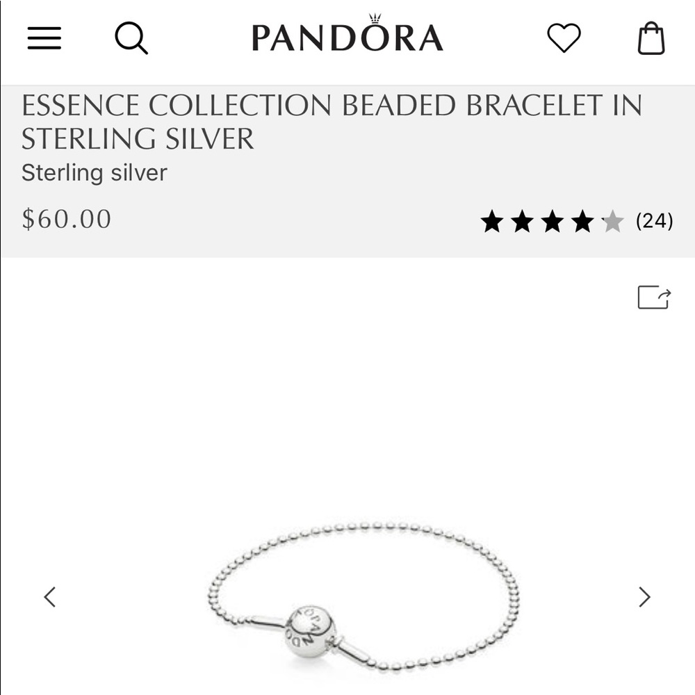 Pandora Essence Collection Beaded Bracelet- NEW